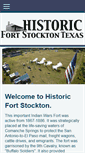 Mobile Screenshot of historicfortstockton.org