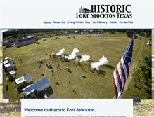 Tablet Screenshot of historicfortstockton.org
